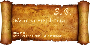 Sántha Viktória névjegykártya